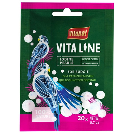 Vitaline jodowe perełki dla papug 20 g