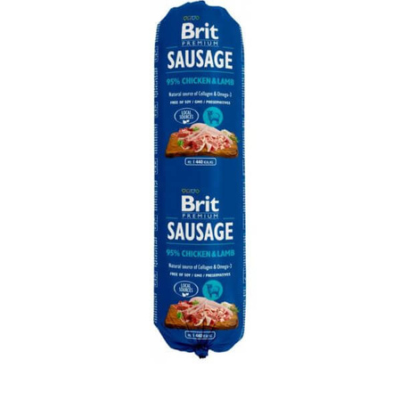 Baton mięsny dla psa Brit sausage kurczak i jagnięcina 800g