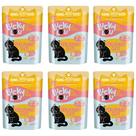 ZESTAW Lucky Lou Adult Drób i jagnięcina 6 x 300 g