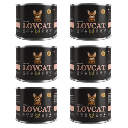 ZESTAW Lovcat Pure łosoś 6 x 190 g