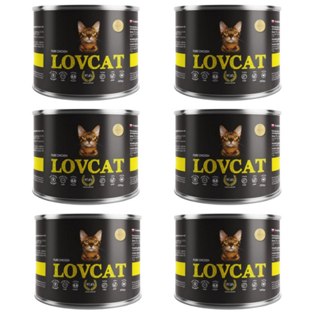 ZESTAW Lovcat Pure kurczak 6 x 200 g