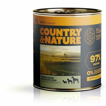 Country&Nature indyk z brokułem 850 g