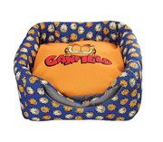 Garfield, Legowisko dla kota domek, pomarańczowo-niebieskie, 37x37x37cm