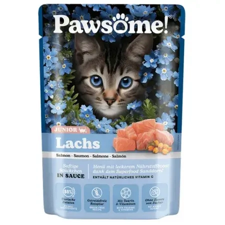 Pawsome Junior łosoś dla kota 85 g