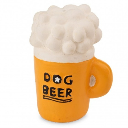 Zabawka, dla psa, kufel z piwem, lateksowy, 7 cm