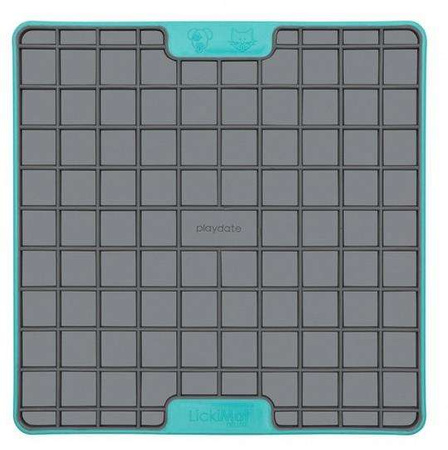 LickiMat Playdate Deluxe/Tuff Kwadrat twardy turkusowy