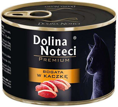 Dolina noteci premium bogata w kaczkę dla kota 185 g