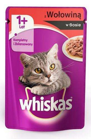 Whiskas Adult Wołowina saszetka 100g
