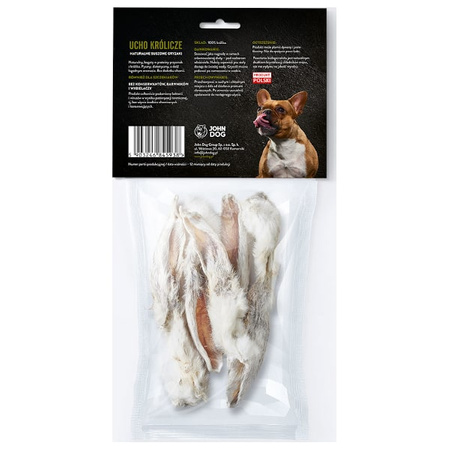 John dog ucho królicze z futrem 5 szt.