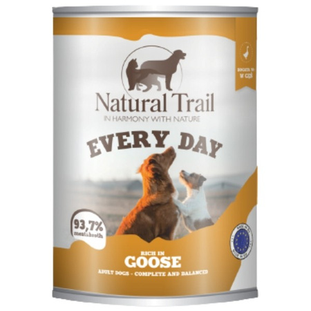 Natural Trail Every Day bogata w gęś dla psa 800 g
