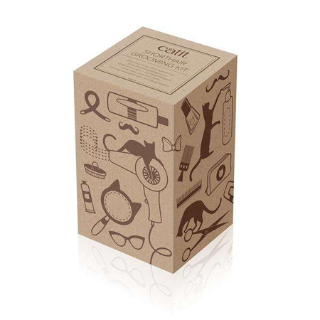 Zestaw pielęgnacyjny dla kotów, sierść krótka