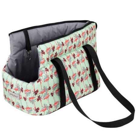 amiplay BeHappy torba transportowa dla psa Flamingo L