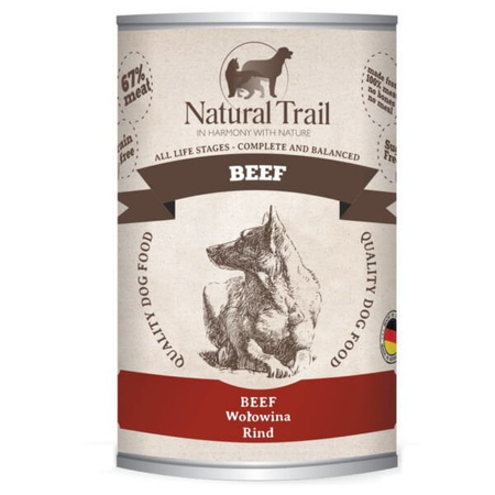 ZESTAW Natural trail beef dla psa 400 g x 6 szt