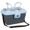 Box transportowy Midi-Capri, 40 × 22 × 30 cm, jasnoszary/zielony, do 2 kg