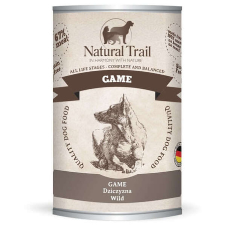 ZESTAW Natural trail game dla psa 400 g x 6 szt
