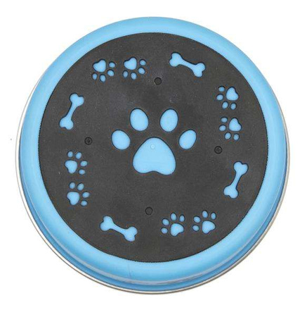 Miska antypoślizgowa z nadrukiem, niebieska, M (0,45 l)