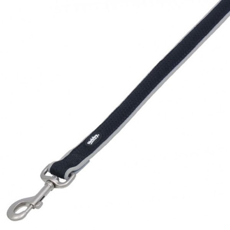 Nobby mesh preno smycz krótka czarno-szara