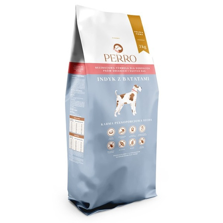 Perro indyk z batatami dla psa 3 kg