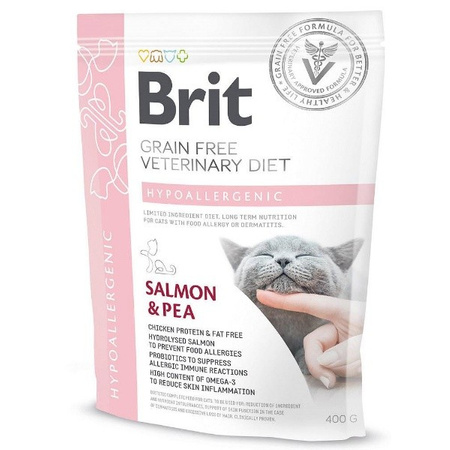 Brit Grain Free Veterinary Diets Hypoallergenic dla kota 400 g