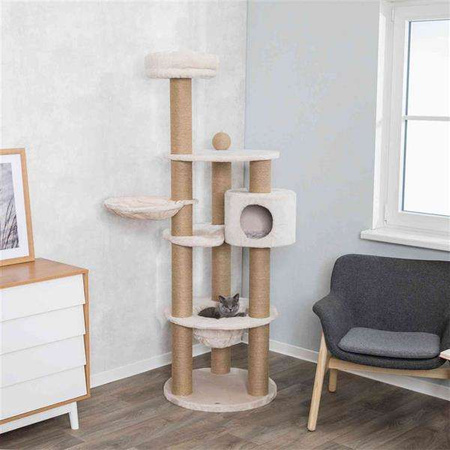 Drapak stojący Nigella, 177 cm, jasnoszary, 2 kartony