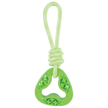 Zolux zabawka tpr samba trójkątna ze sznurem dla psa 26 cm