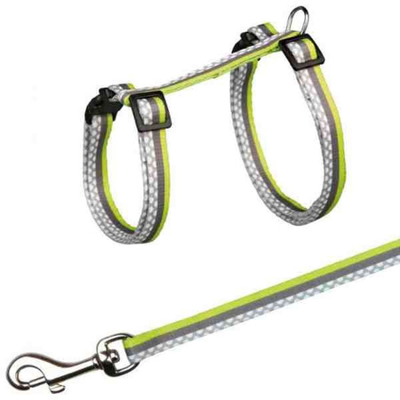 Szelki dla kota ze smyczą Freshline Spot ,nylon, 27–45 cm/10 mm, 1.20 m