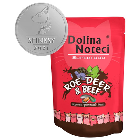 Dolina Noteci Superfood sarna i wołowina dla kota 85 g