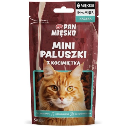Pan Mięsko przekąski kaczka z kocimiętką dla kota 50 g