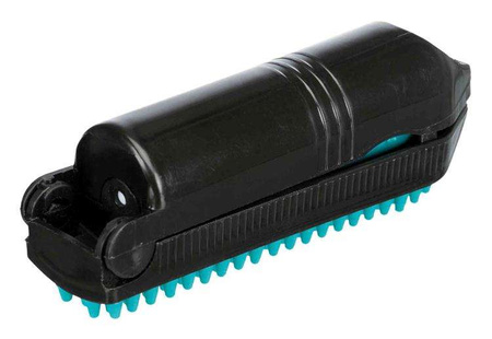 Rolka do zbierania sierści ze szczotką, 23 cm, czarny/turkusowy