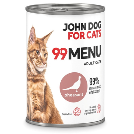 John Dog for Cats 99 Menu bażant 400 g