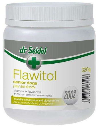 Dr Seidel Flawitol dla psów seniorów 200 tabl.