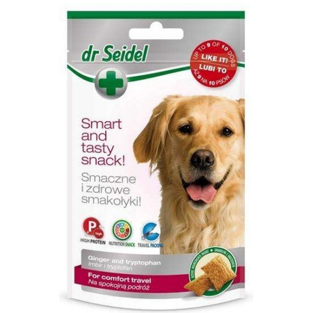 Dr Seidel przysmaki na spokojną podróż dla psa 90 g