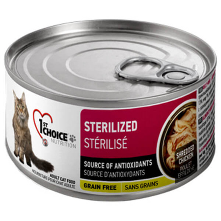 1st Choice Sterilized kurczak w sosie dla kota 85 g