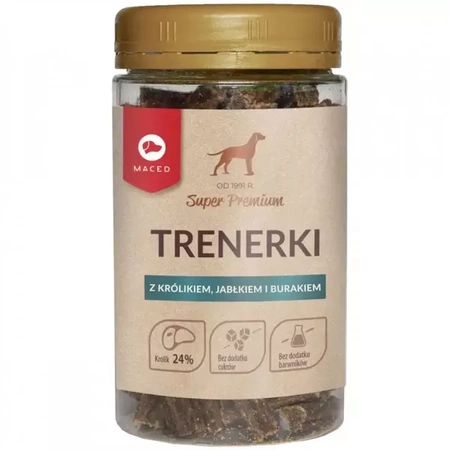 Maced trenerki królik z jabłkiem i burakiem dla psa 150 g