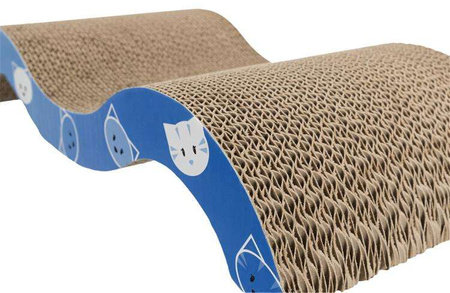 Drapak-fala  Mimi, 50 × 9 × 23 cm, turkusowy