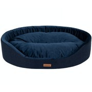 amiplay Siena legowisko owalne dla psa granatowe S