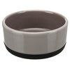 Miska ceramiczna z gumową podstawą, 0.4 l/o 12 cm, szara
