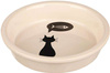 Miska ceramiczna, kot, 0.25 l/o 13 cm, biała