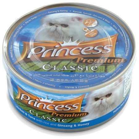 Princess premium 170g kurczak tuńczyk żeń szeń miód