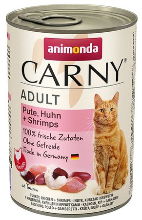 Animonda carny adult indyk, kurczak + krewetki puszka 400g