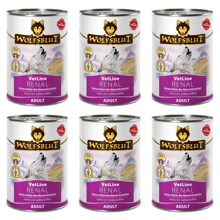 ZESTAW Wolfsblut VetLine Renal kurczak 6 x 395 g