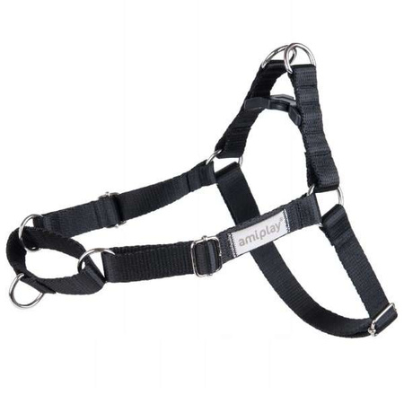 amiplay Samba Easy Go szelki regulowane dla psa czarne M