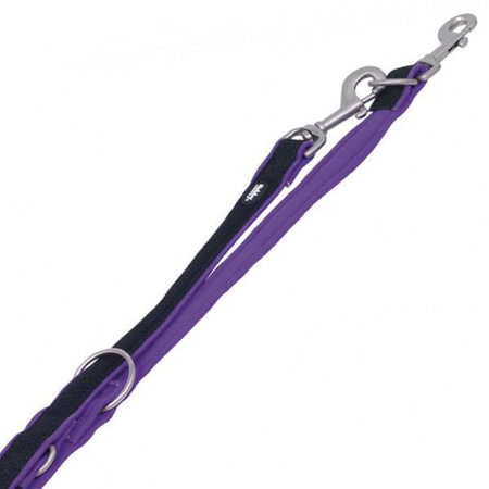 Nobby mesh preno smycz regulowana czarno-fioletowe