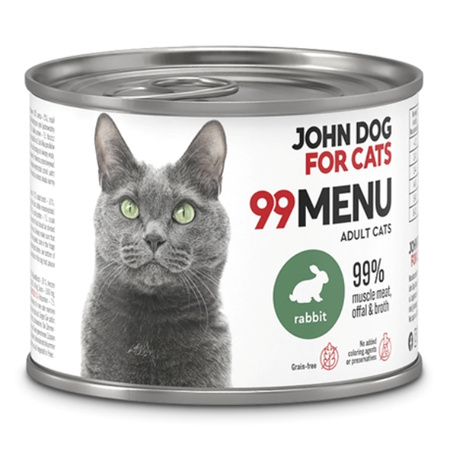 John Dog for Cats 99 Menu królik 200 g
