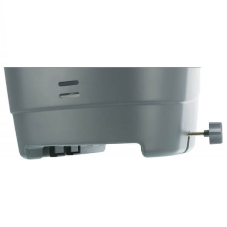 Kosz rowerowy na bagażnik, szary, 36 × 47 × 46 cm