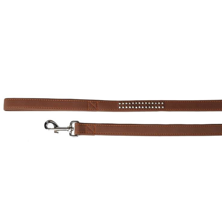 Smycz z cyrkoniami brązowa camon