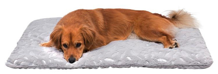 Koc Feather, 100 × 70 cm, szary/srebrny