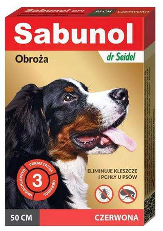 Dr. seidel - sabunol obroża przeciw kleszczom i pchłom dla psa 50cm