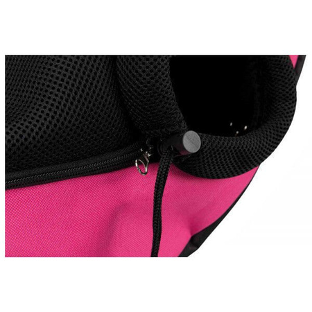 Siling torba przednia na ramię, 50 × 25 × 18 cm, różowa/czarna