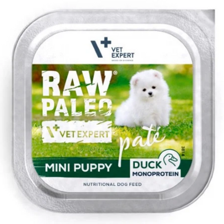 Vetexpert Raw Paleo Pate Puppy Duck Mono Kaczka, 150 g